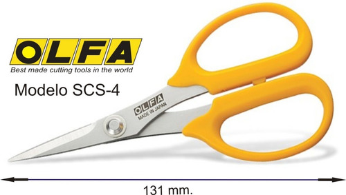Olfa Tijeras Modelo Scs-4 Resistentes 131mm Metal-plástico