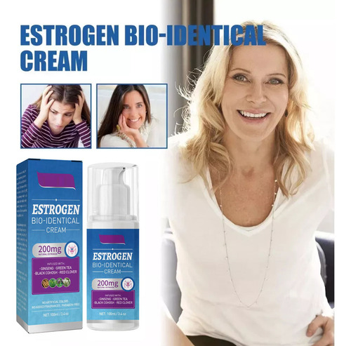 3x Creme De Progesterona Natural Para Alívio Da Menopausa