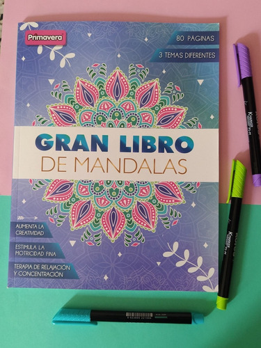 Imagen 2 de 3 de Cartilla Gran Libro De Mandalas Primavera