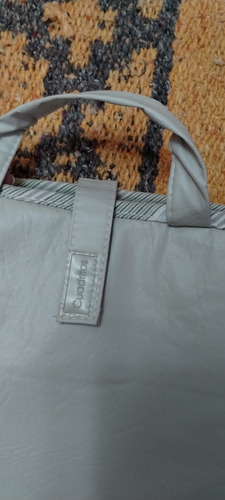 Cambiador Bebe Portatil Plegable De Bolso Ecocuero Ule 61x44 Natural Liso