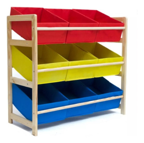 Organizador Juguetes Infantil 3 Niveles 64x28.5x60cm