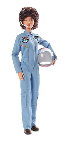 Boneca Barbie Collector Sally Ride Astronauta Articulad 2019