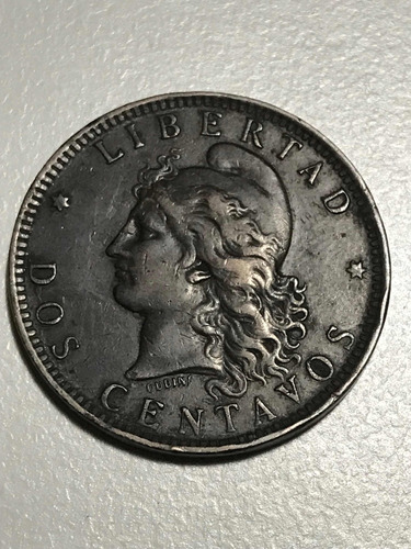 Moneda Argentina Cobre 2 Centavos Patacón Año 1891 Excelente