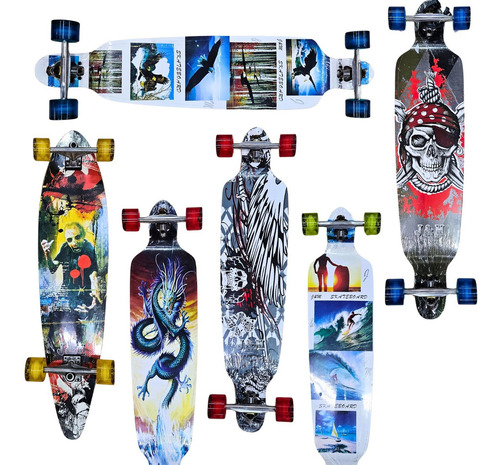 Longboard Skate Completo Cor Estampa 5