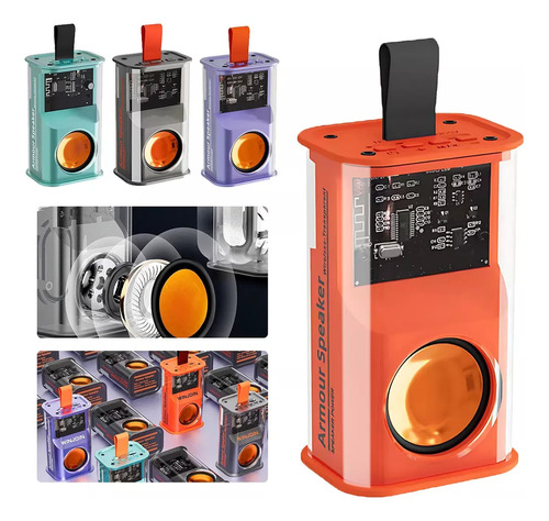 Mini Bocina Portátil Bluetooth 5.0 Diseño Transparente