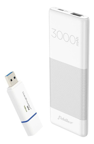 Kit Pendrive 16gb Usb 3.0 Y Powerbank 3000 Mah