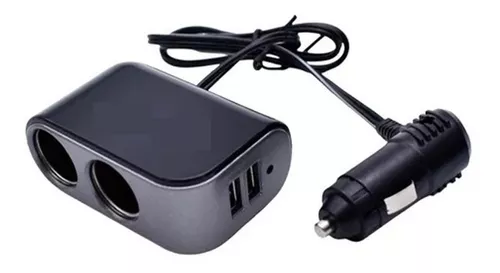 Cargador USB, doble conector tipos A/C, 12/24V, instalación frontal