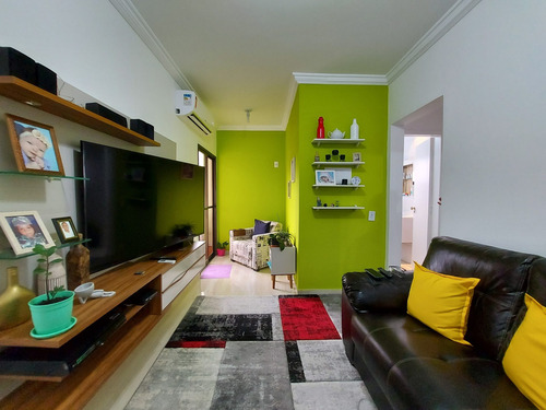 Imagem 1 de 16 de Apartamento De 2 Dormitórios Reformado À Venda Na Praia Da Enseada Em Guarujá-sp - Ap05718 - 69230524