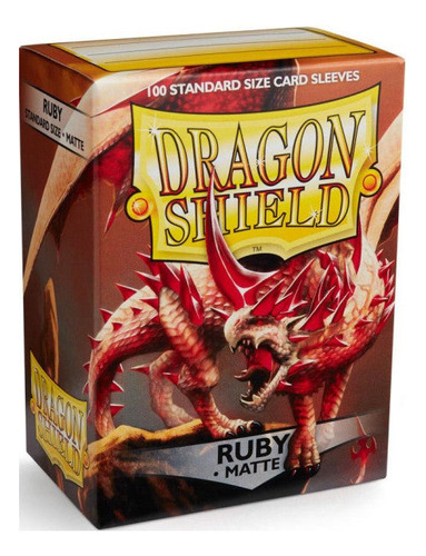Dragon Shield Sleeves Standard Color Ruby Matte (x100)