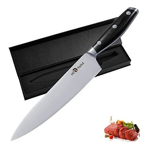 Hinfaitd Cuchillo De Chef  Cuchillo De Cocina Profesional D