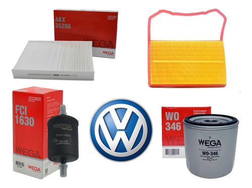 Kit 4 Filtros Volkswagen Up 1.0 Mpi