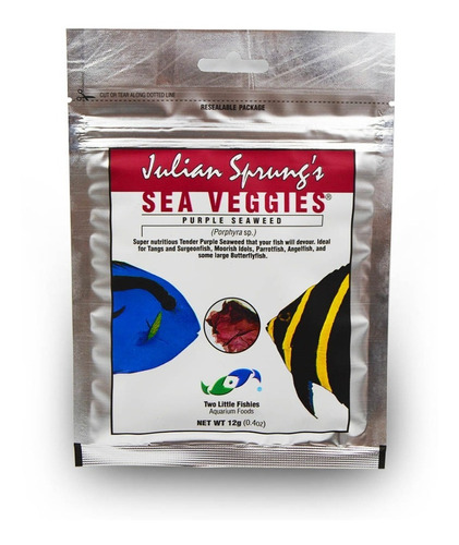 Alimento Para Peces Marinos Y Agua Dulce Alga Morada 30 Gr 