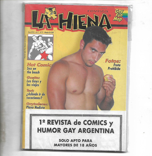 Revista La Hiena #21 Enero 2004 Comic Gay Playa Nudista Sex 