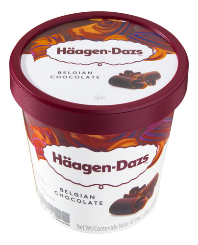 Sorvete Chocolate Belga Häagen-Dazs Pote 473ml