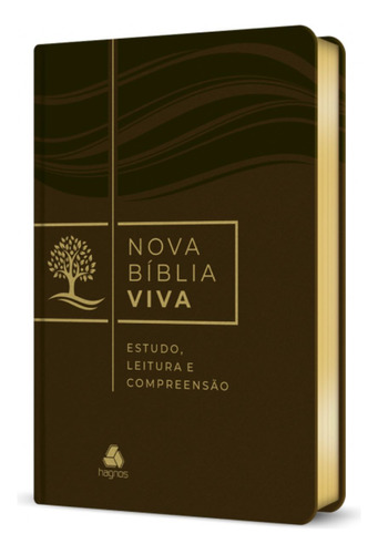 Bíblia De Estudo Nova Bíblia Viva | Estudo Leitura E Compreensão | Capa Luxo Marrom