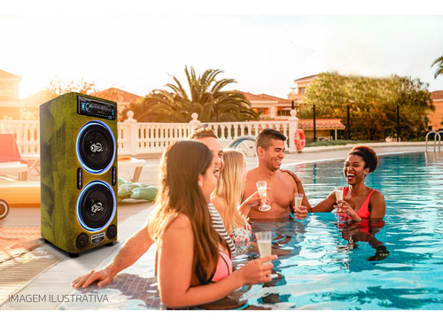 Caixa Som Bob Residencial Amplificada Shutt 400w Mp3 Bt