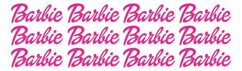 Barbie Sticker Adhesivo Vinil Logos 12 Pzas 
