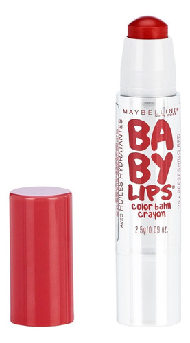 Maybelline Baby Lips Crayón Balm 25 Refreshig Red