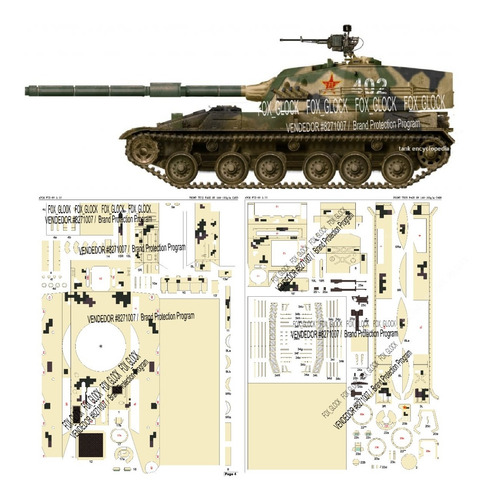 Ptz-89 Escala 1.35 Papercraft
