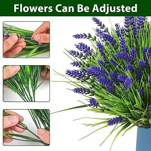 20 Paquetes De Plantas Artificiales Para Exteriores, Hierba