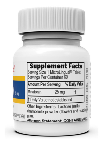 Superior Source Melatonina Extra Fuerte 25mg 60 Tabletas