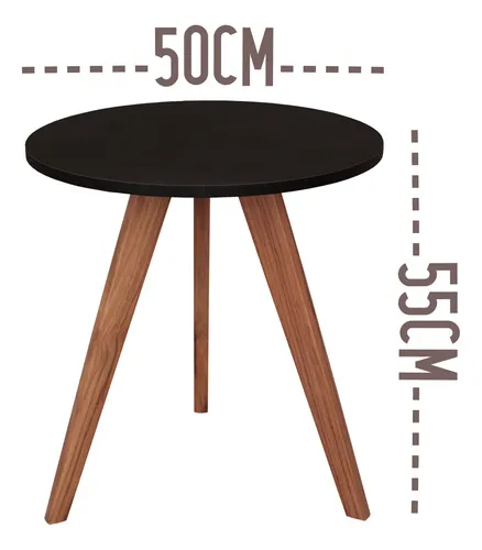 Mesa Auxiliar Escandinava Decorativa Setx2 Mediana/grande