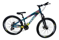 Comprar Bicicleta 24v Vikingx Aro 26 T25 Balão Preto Freios A Disco
