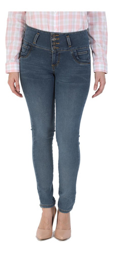 Jeans Casual Lee Mujer Pretina Alta Booty Up R50