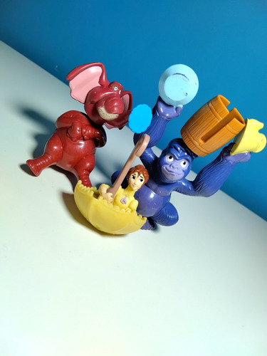 Mini Figuras Tarzan X 3 (jane, Tantor Y Terk) (Usado)
