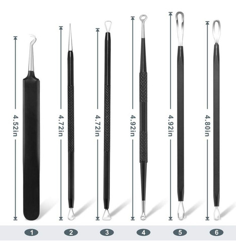 Triko Kit Removedor De Espinillas Extractor De Acné 6 Piezas
