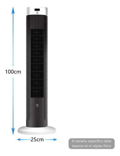 Ventilador Torre Abanico Oscilante Silencioso 3 Velocidades