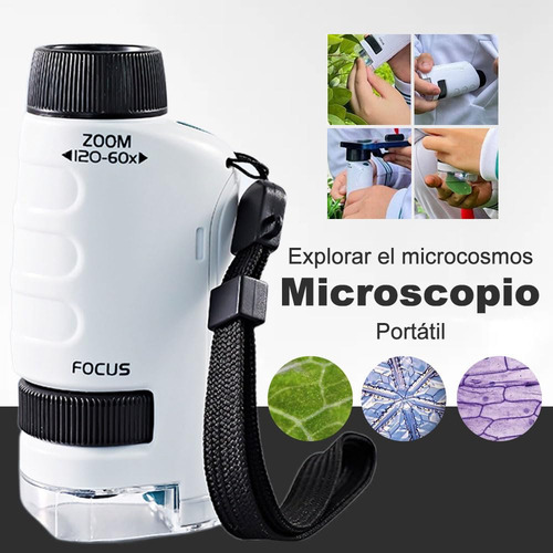 Juguete Microscopio Portátil De Mano, Mini Del Científico