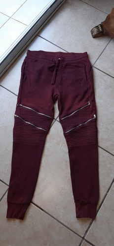 Jogging De Hombre Talle Meduim Forever 21 Color Bordo 