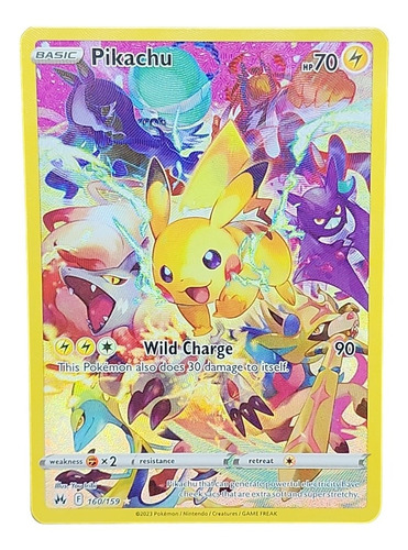 Pikachu Crown Zenith Carta Pokemon Secret Rare Ingles