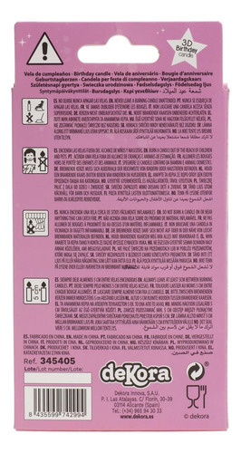 Dekora Velas Decorativas De Cumpleaños De Velas | Vela De 2d