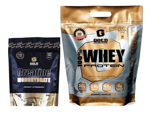 Gold Nutrition Whey Protein 5lb + Creatine Monohydrate 300gr