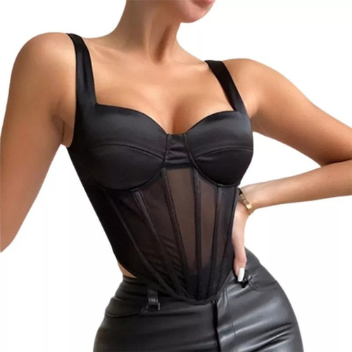 Corsé Topcropped Corselet Retro Ballada Carnaval