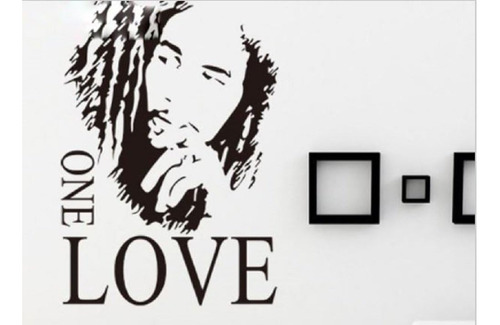 Bob Marley One Love Pegatina De Vinilo Extraíble Pared...