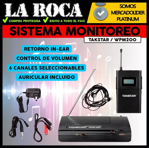 Sistema Monitoreo In Ear Recargable Estereo Intraural Cuo