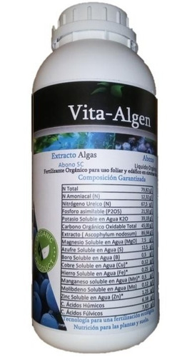 Extracto De Algas - Bioestimulante - Vita-algen 500 Ml