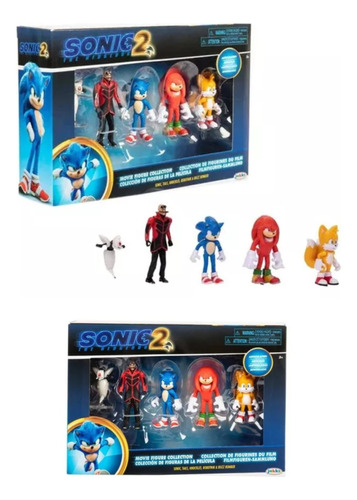 Figura De Acción Sonic The Headheog Con Sus Amigos Original 