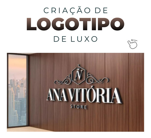 Criar Logomarca Luxuoso Criação Logotipo Profissional Gold