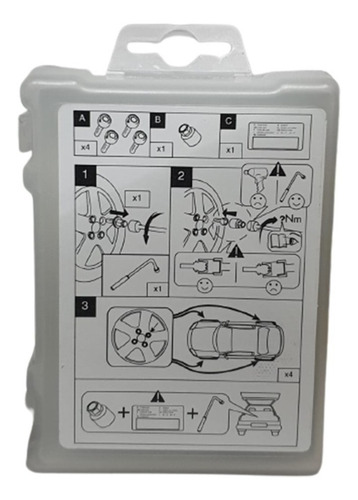 Imagen 9 de 10 de Birlos De Seguridad Originales Audi/ Seat/volkswagen/mg