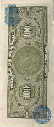 Billete De 100 Pesos Mexicanos Del Año 1973