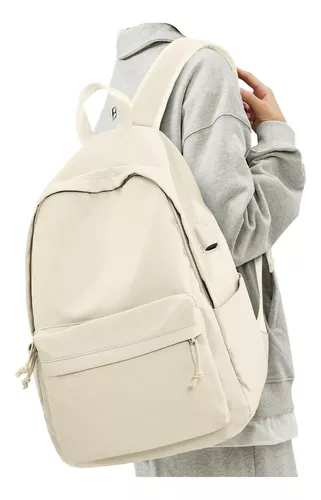 Mochila de viaje para laptop para mujer, Blanco sucio, Mochilas de viaje