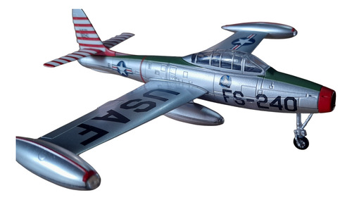 Avión Usa F-84 De La Segunda Guerra Mundial Maquetas Metalizado