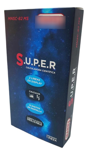 Calculadora Cientifica S.u.p.e.r. Mnsc-82 Mc Manny Negro