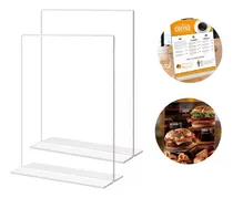 Comprar Porta Menu De Acrilico De Carta, A5 Menu Restaurante 2 Pcs