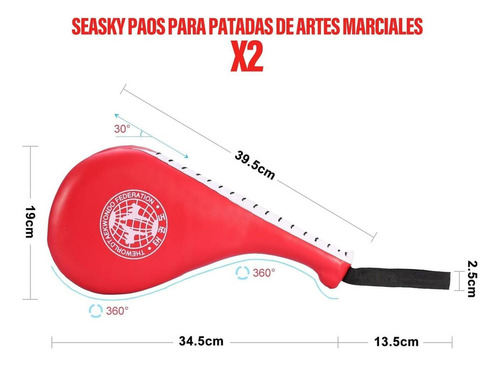 Paquete De 2 Almohadillas Double De Entrenamiento, Taekwondo