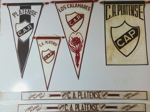 Lote Banderines Y Vinchas Futbol Club Platense          Pl01